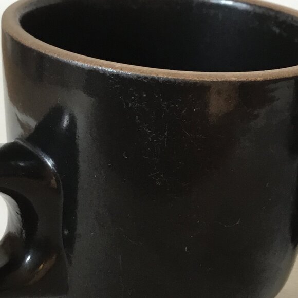 Heath Ceramics Black Onyx Stack Mugs Rim Line #205 Set of 3 - Picture 9 of 16